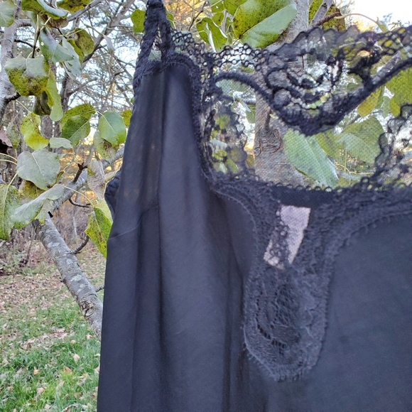 Victoria's Secret Black Lace Full Slip Dress - Picture 3 of 5